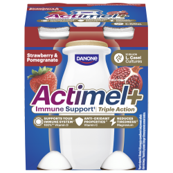 Actimel Truskawka-Granat Triple Action 4x100g