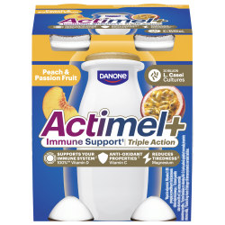 Actimel Brzoskwinia-Marakuja Triple Action 4x100g