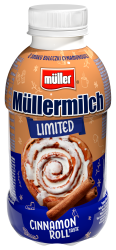 Napój mleczny Müllermilch limited o smaku bułeczki cynamonowej 400g