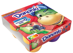 Danone Danonki Mega brzoskwinia-gruszka jagoda 4x90g