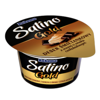 Satino Gold deser śmietankowy z sosem czekoladowym 135g