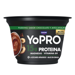 Danone Yopro pudding czekolada orzech laskowy 150g