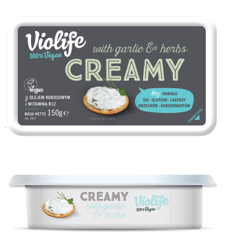 Violife krem z ziołami i czosnkiem 9x150g
