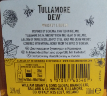 'Tullamore Dew Honey 35% 700ml