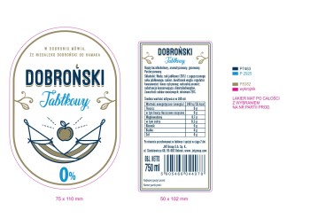 'Dobroński Cydr Jabłkowy 0 % alk 0,75 L