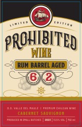 'Prohibited Wine Rum Barrel Aged Wino Czerwone Wytrawne 750 ml