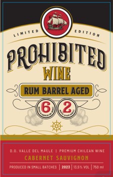 'Prohibited Wine Rum Barrel Aged Wino Czerwone Wytrawne 750 ml