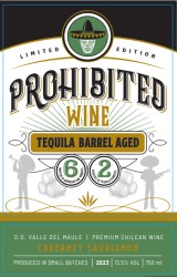 'Prohibited Wine Tequila Barrel Aged Wino Czerwone Wytrawne 750 ml