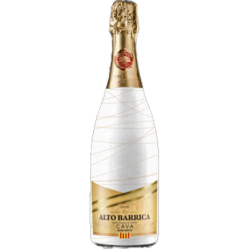 'Wino gronowe musujące białe półwytrawne ALTO BARRICA CAVA SEMI SECO 0,75L