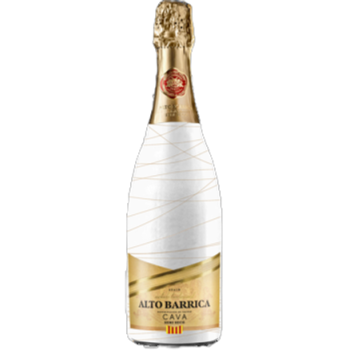 'Wino gronowe musujące białe półwytrawne ALTO BARRICA CAVA SEMI SECO 0,75L