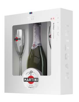 'Martini Asti 750ml 7,5% + 2 kieliszki