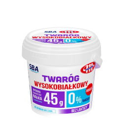 Mlekovita SBA Twaróg wysokobiałkowy 0% tł. bez laktozy 500g