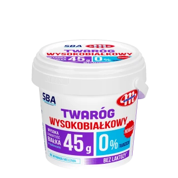 Mlekovita SBA Twaróg wysokobiałkowy 0% tł. bez laktozy 500g