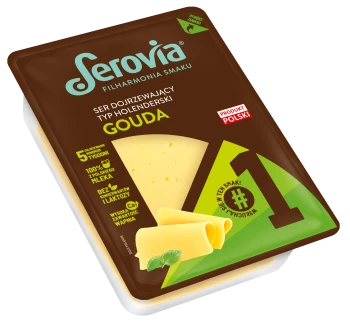 Serovia #1 ser dojrzewający typ holenderski tłusty, plastry 450g