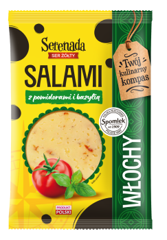 Ser Serenada Kulinarny Kompas Salami z pomidorami i bazylią plastry 135g