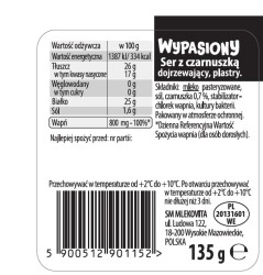 Mlekovita Ser Wypasiony z czarnuszką plastry 135g