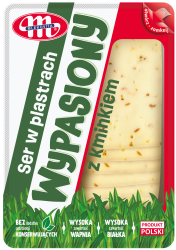 Mlekovita Ser Wypasiony Gouda z kminkiem plastry 135g
