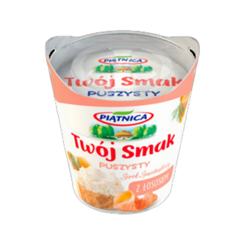 Serek Twój Smak Puszysty z łososiem Piątnica 150g