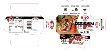 Mlekovita Ser Camembert na grill z sosem żurawinowym 230g (2x100g + 30g)