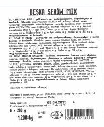 DELI Q MIX Cheddar Red kostki/ Ser kozi kostki/ Mini Salami Pleśniowe, 200g