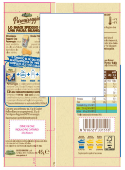 Ser Parmareggio Parmigiano Reggiano ChNP z niesolonymi krakersami 45g