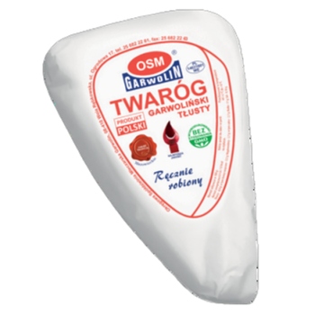 Twaróg garwoliński tłusty klinek pergamin + folia ok. 500g OSM Garwolin