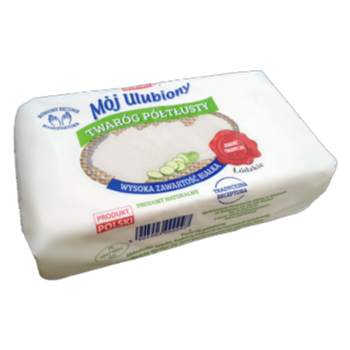 Wieluń Twaróg półtłusty w pergaminie około 1kg