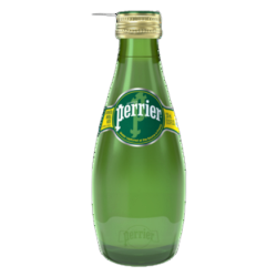 Perrier Naturalna woda mineralna gazowana 0,33 l szklana