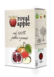 Sok jabłkowy z granatem Royal apple 3l