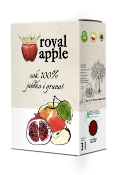 Sok jabłkowy z granatem Royal apple 3l