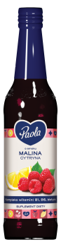 Paola Rozkoszna Malina z Cytryną syrop o smaku malinowym z cytryną, bez konserwantów 430 ml