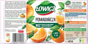 Łowicz Suplement diety syrop o smaku pomarańczowym 400 ml