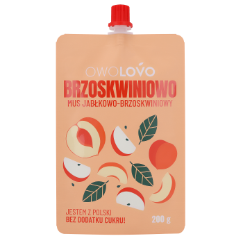 Mus jabłkowo-brzoskwiniowy 200g * BRZOSKWINIOWO OWOLOVO