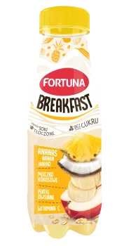 Fortuna Breakfast jabłko-banan-ananas z płatkami owsianymi i mleczkiem kokosowym 300ml