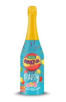 Oranżada Hellena Party o smaku gumy balonowej 20% soku 0,75l