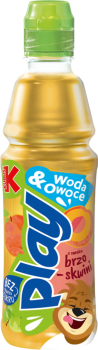 Kubuś Play! Napój owocowy woda i owoce jabłko brzoskwinia 400 ml