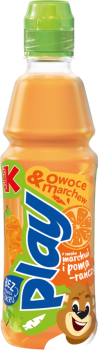 Kubuś Play! Napój z marchwi i owoców marchew jabłko pomarańcza 400 ml