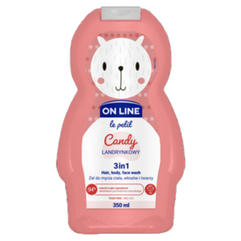 ON LINE LE PETIT Nawilżający żel 3w1 o smaku słodkiej landrynki 350ml
