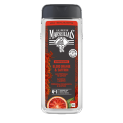 Le Petit Marseillas, Żel pod prysznic 3w1 dla mężczyzn - Czerwona pomarańcza i Szafran 400 ml
