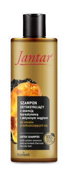 Jantar Szampon z esencją bursztynową i węglem do włosów przetłuszczających się, 300 ml