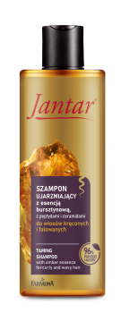 Jantar Szampon ujarzmiający do włosów kręconych i falowanych z esencją bursztynową, peptydami i ceramidami, 300 ml