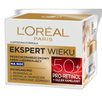 L'Oréal Paris Ekspert Wieku 50+ Przeciwzmarszczkowy krem ujędrniający na noc 50 ml