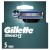 Gillette Mach3 Ostrza wymienne do maszynki do golenia dla mężczyzn, z ostrzami twardszymi niż stal, 5 sztuk
