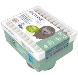 Cleanic Baby ECO Organic Patyczki dla niemowląt i dzieci 60 szt.