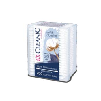 Patyczki higieniczne Cleanic Soft&amp;Comfort 200 szt.