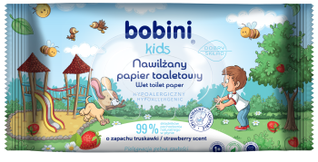 BOBINI Kids Nawilżany papier toaletowy 50szt.