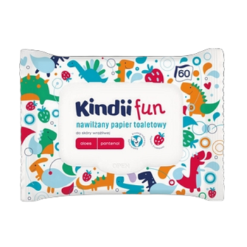 Papier nawilżany Kindii, 60 szt.