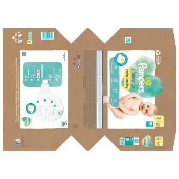 Pampers Harmonie Baby Pieluszki, rozmiar 2, 32 sztuki, 4kg-8kg
