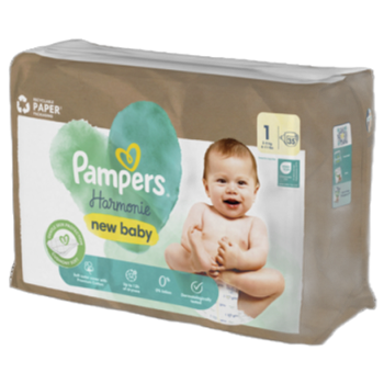 Pampers Harmonie Baby Pieluszki, rozmiar 1, 35 sztuk, 2kg-5kg