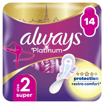 Always Platinum Podpaski ze skrzydełkami rozmiar 2 14 szt.